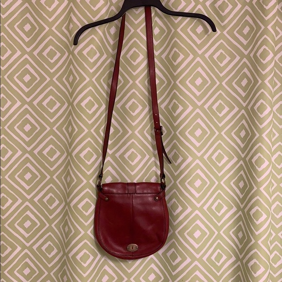 Fossil Red Leather Cross Body Purse - Picture 2 of 8